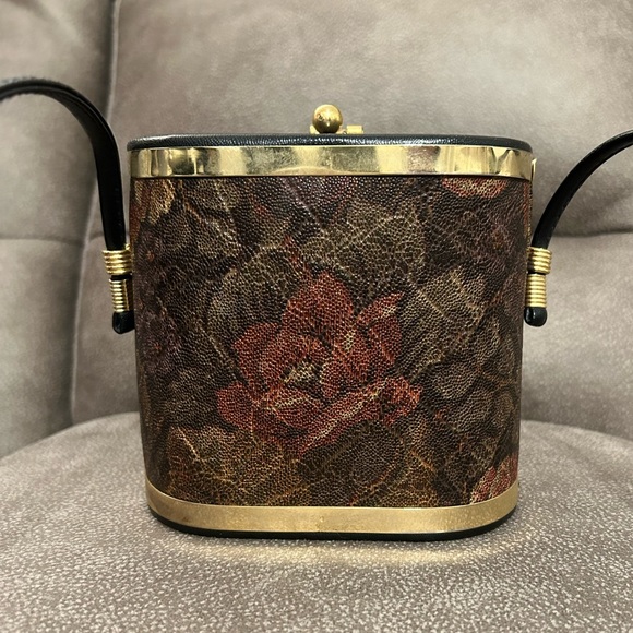 Cia Tango Creations Mini Purse; GREAT Condition. Long Strap. Floral Print! - Picture 1 of 7